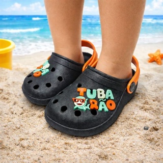 Sandália infantil para meninos Babuche tubarão Papete confortável em Oferta na Shopee