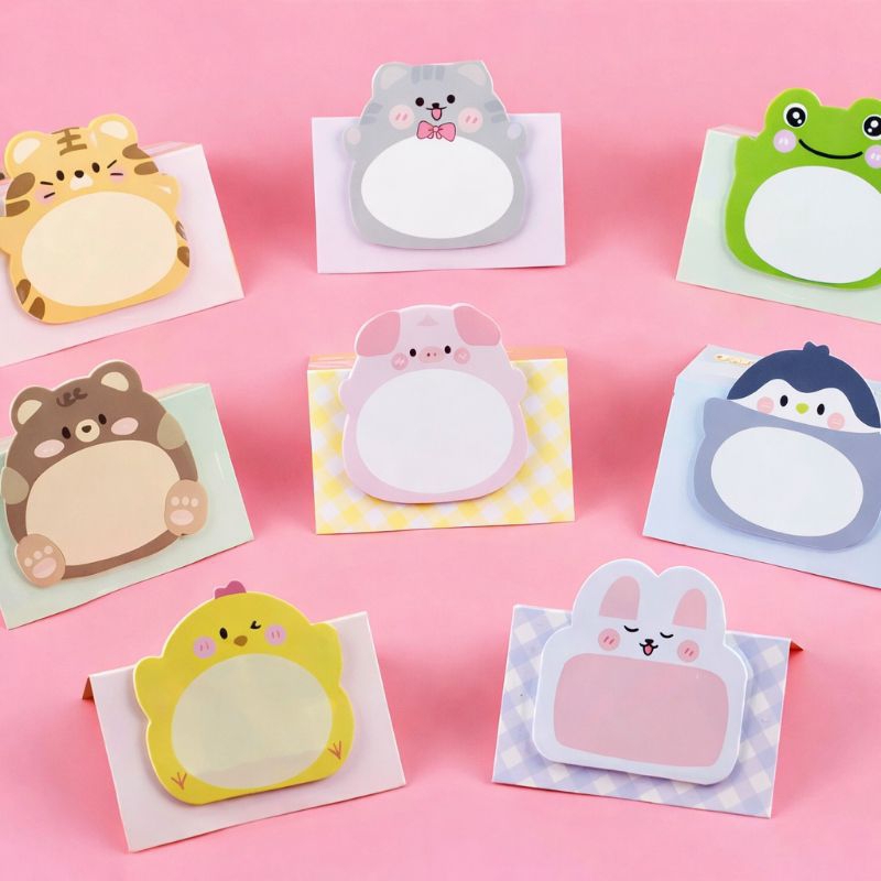 Bloquinhos de Notas Adesivas Bichinhos.