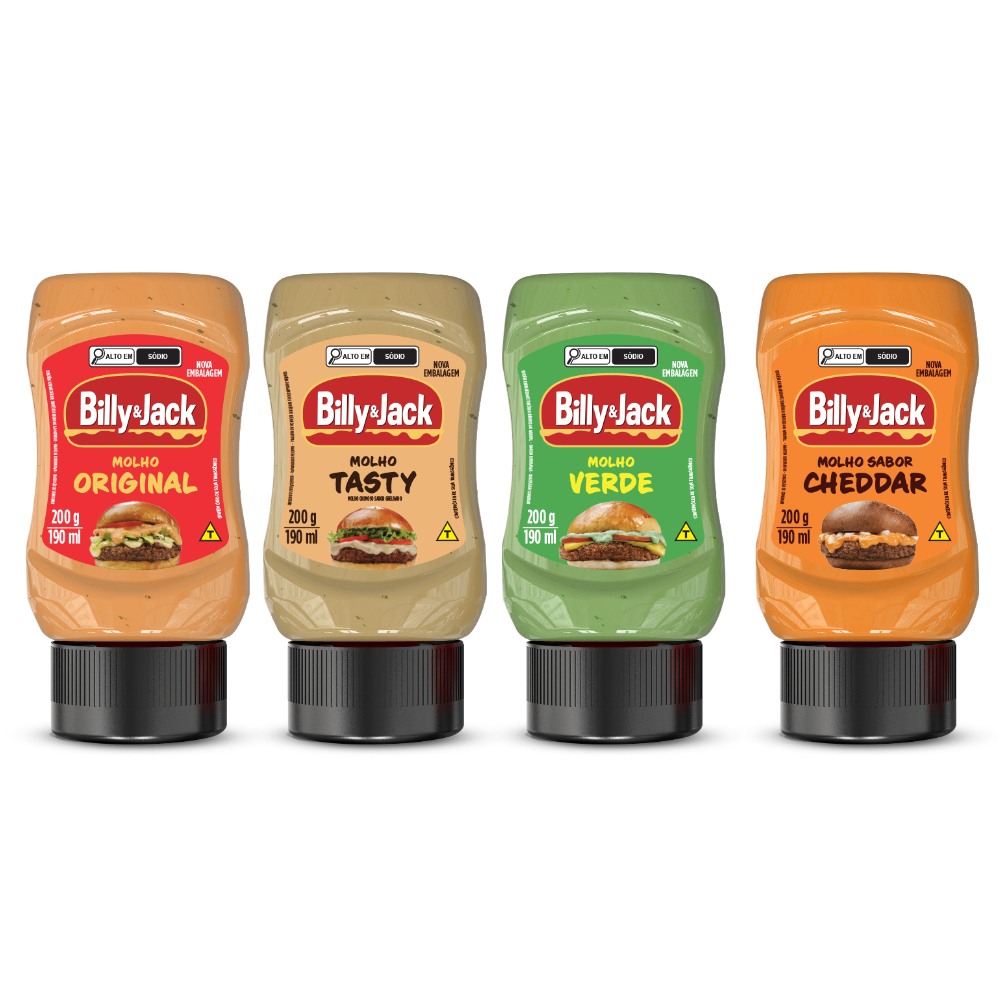 Molho Billy & Jack 200g – Sabores Individuais e Kits