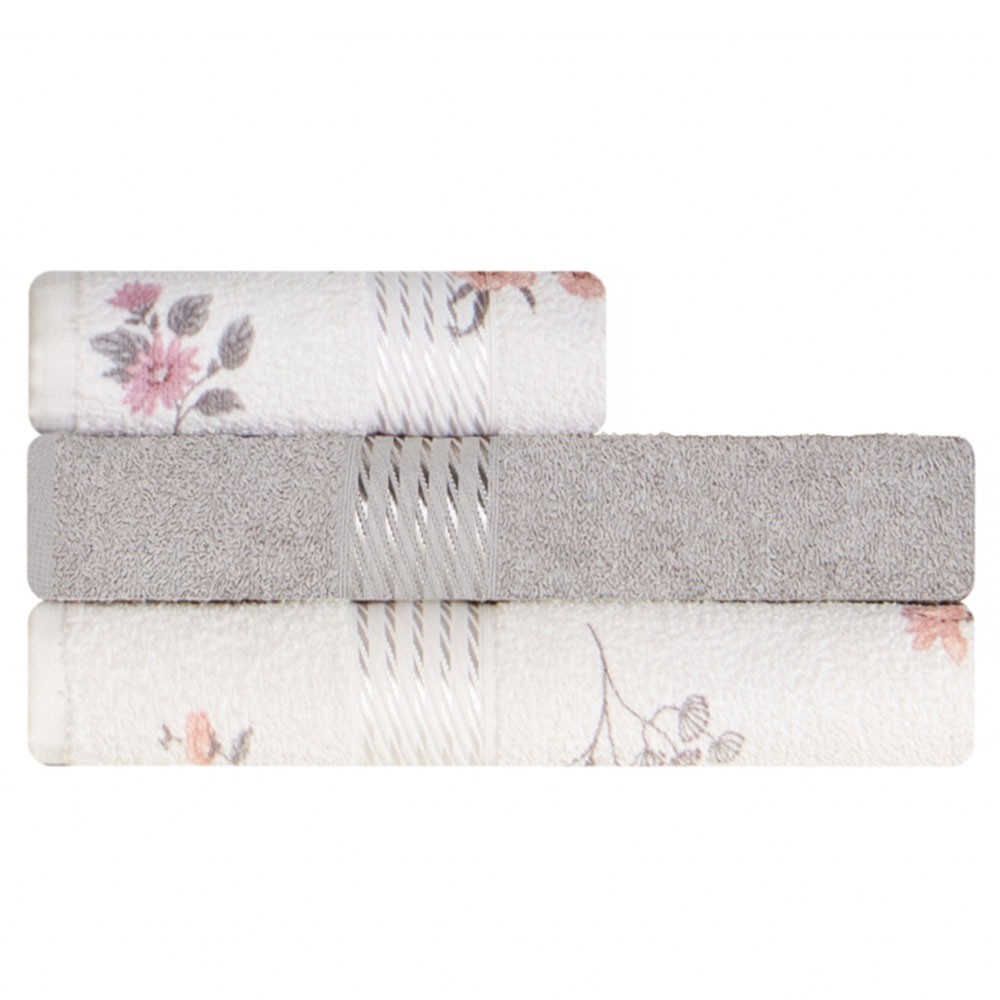 Kit Toalha 3 Peças Banho + Rosto 100% Algodão Felpudo Prisma Dohler BF Casa em Oferta na Shopee