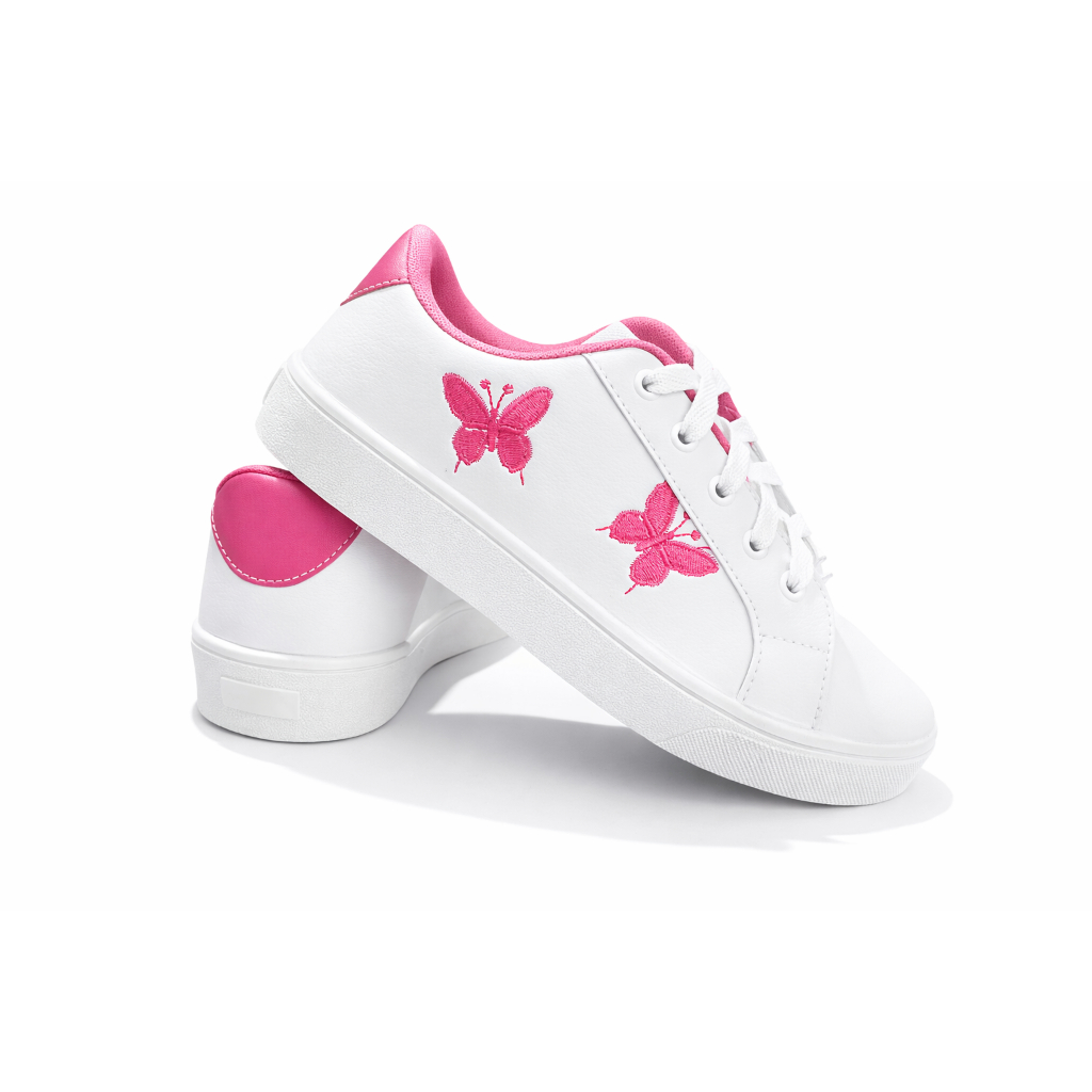 Tênis Feminino Casual Borboleta Confortável Moda Urbana Várias Cores Promoção Oferta