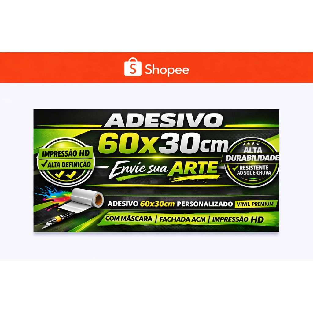 Adesivo Super aderente I Tamanho Premium: 60x30cm I Melhor opção do mercado