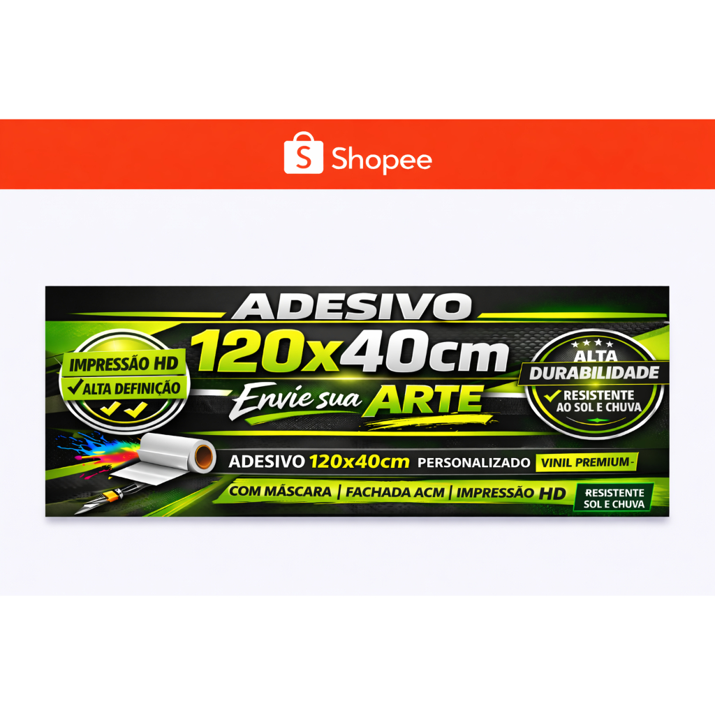 Adesivo Super aderente I Tamanho Premium: 120x40cm I Melhor opção do mercado