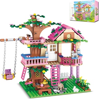 Brastoy Crianças Blocos De Construção Splicing Brinquedos Dreamtree House Meninas Bloco Construção em Oferta na Shopee
