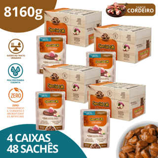 Kit 4 Caixa 12 Special Cat Ultralife Sachê Adultos Sabor Cordeiro - 85g em Oferta na Shopee
