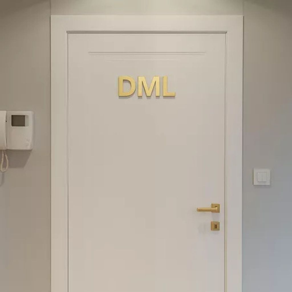Placa de Sinalização Porta DML Acrílico de Qualidade Para Salas Comerciais Empresas em Oferta na Shopee