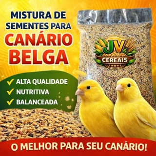 Mistura de Sementes para Canário belga/Reino PREMIUM - 1KG em Oferta na Shopee