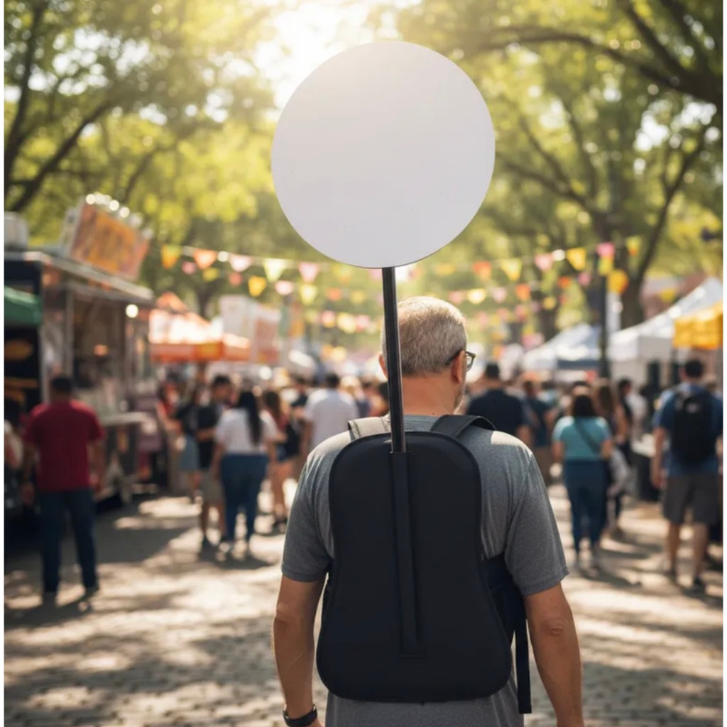 20 MOCHILAS PIRULITO PROPAGANDA COM 2 PLACAS CADA em Oferta na Shopee