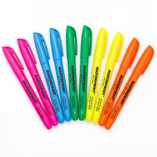 Marca Texto Kit 10 (5 Cores) Caneta Marca Textos Masterprint em Oferta na Shopee