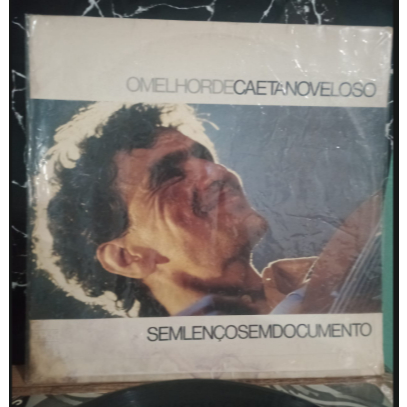 LP disco de vinil - O Melhor de Caetano Veloso - Sem Lenço, Sem Documento 1989 ( USADO )