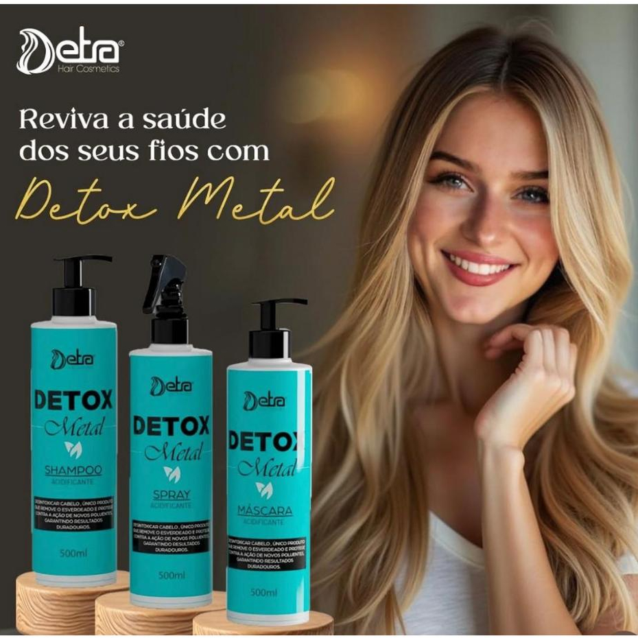 Kit Acidificante Detox Metal 500ml - Detra