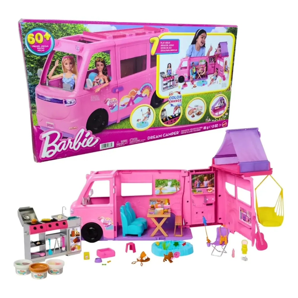 Barbie Veículo Para Bonecas Camper Dos Sonhos - Mattel Hrj78