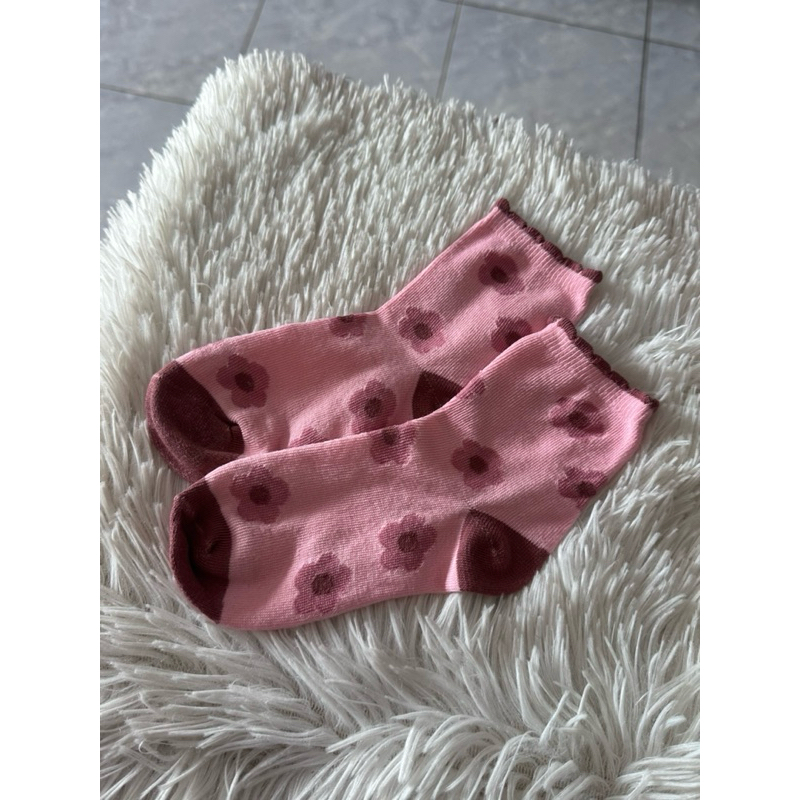 1 par de meias infantil estampada feminina