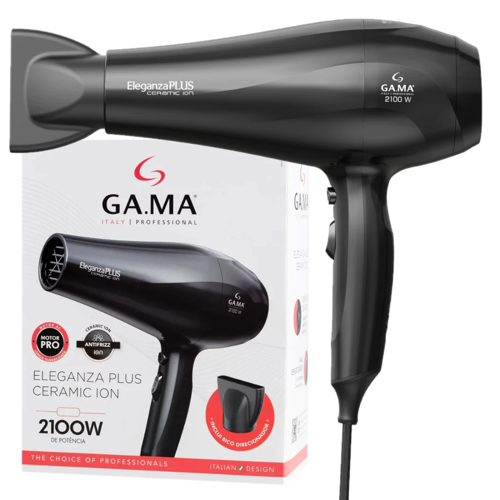 Secador de Cabelos GA.MA Italy Eleganza Plus 127V Ceramic Ion 2100W