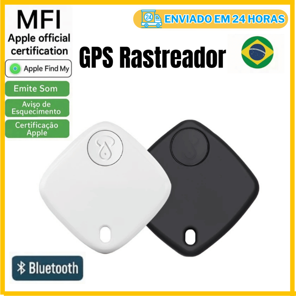 Smart Air Tag Rastreador Bluetooth para iPhone | Localizador App iOS Objetos Perdidos/Pet CASA-14-FY em Oferta na Shopee