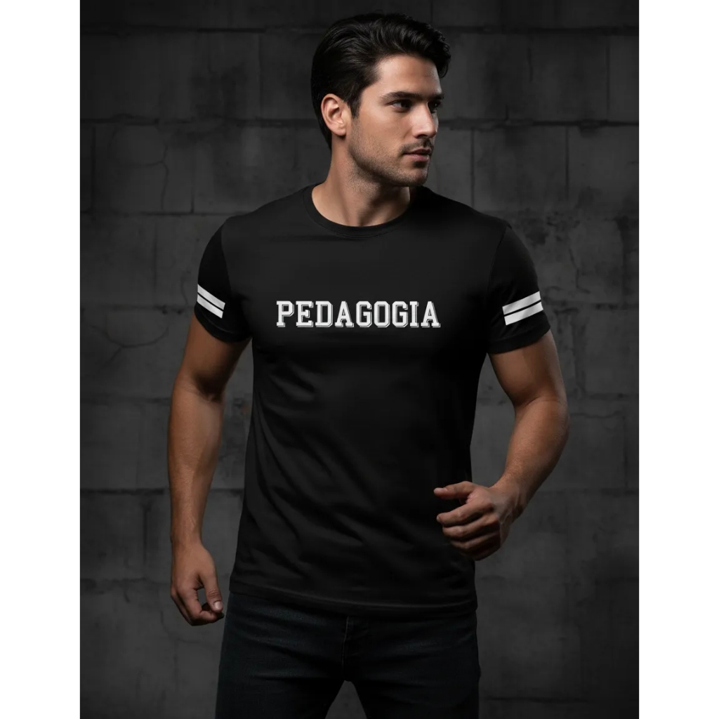 Camisa Masculina Curso e Profissão Pedagogia Fac6