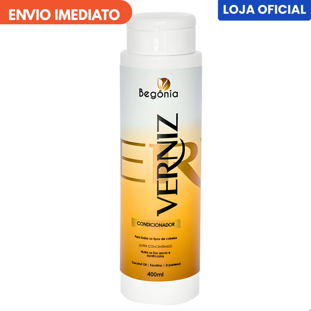 Condicionador Verniz 400ml Begônia Cosméticos