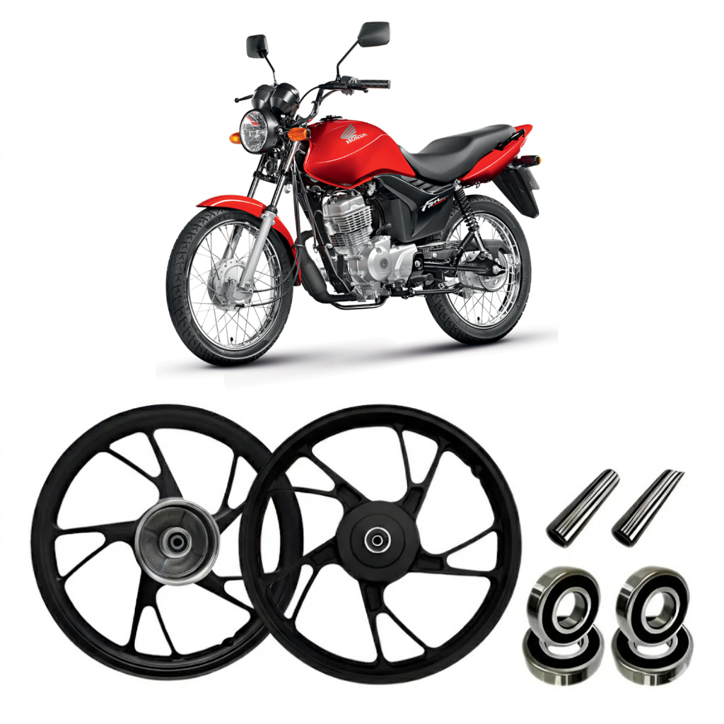 Par Rodas CG 125 Titan Fan Cargo 2009-2022 Liga Leve Tambor