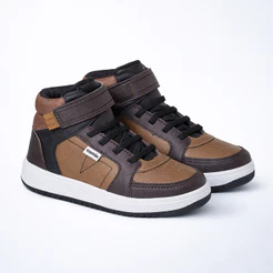 Tênis Infantil Menino Cano Alto Botinha Masculino Velcro Confortável Antiderrapante Original Camin