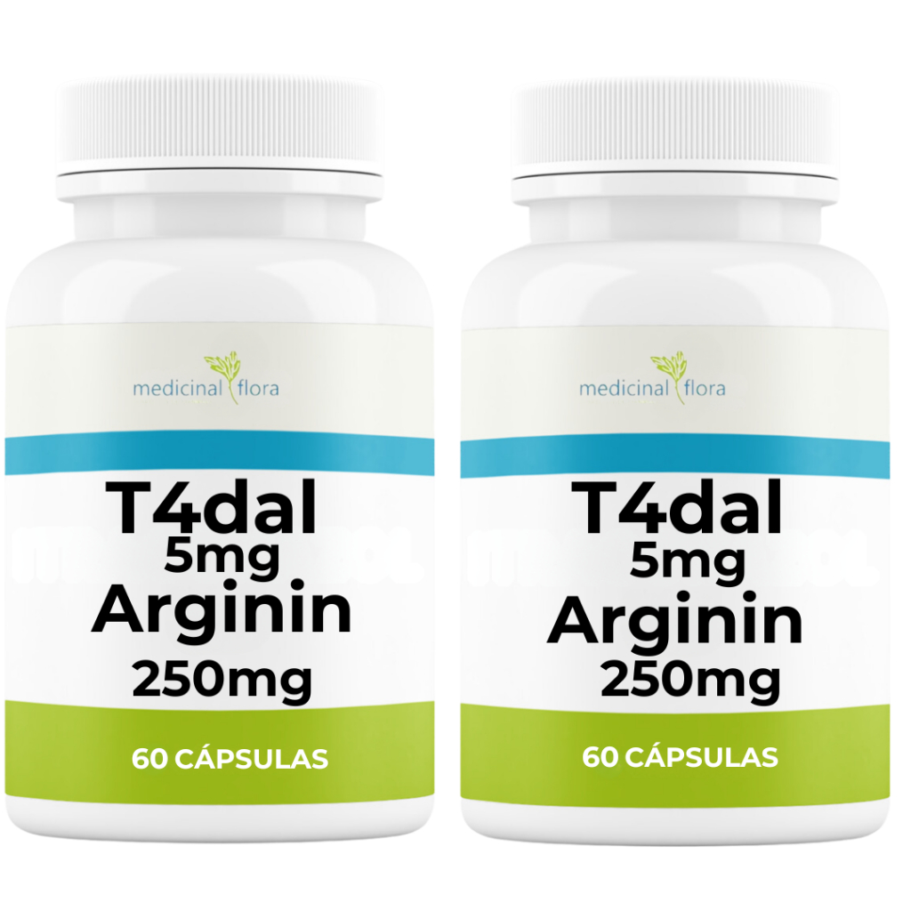 Kit 2 Potes L-Arginina 250mg Com FilTada 5mg - 60 caps em Oferta na Shopee