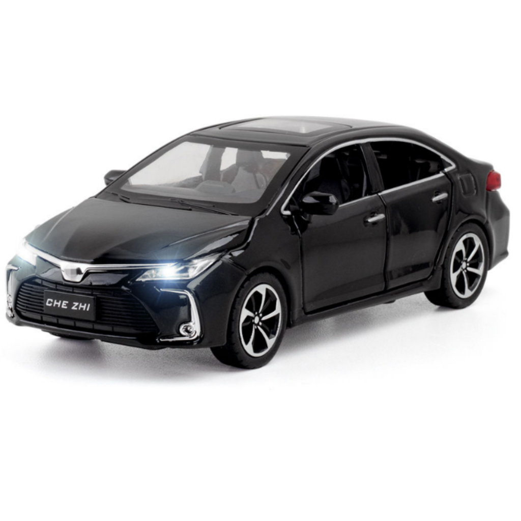 Miniatura Toyota Corolla Escala 1:32 Metal Realista com Luz e Som Colecionável