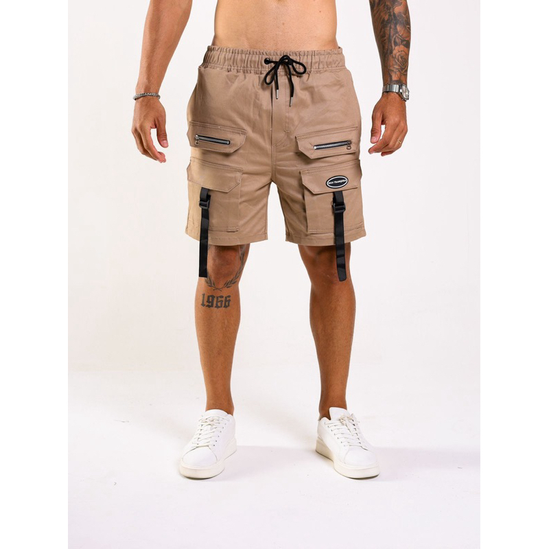 BERMUDA MASCULINA CARGO PREMIUM ORIGINAL COM ZÍPER 100% BRIM SARJA ALGODÃO