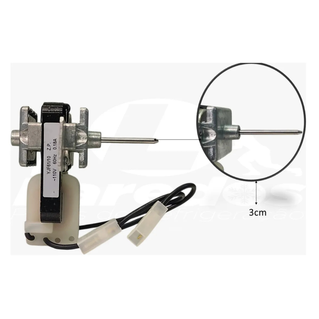 AGETHERM MOTOR GELADEIRA COM CABO MOD.CLEAN FROST-FREE 127V -60Hz