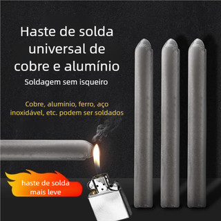 Haste Solda Metal Baixa Temperatura (3/6/9 Pcs) - Fácil Fusão para Alumínio e Inoxidável