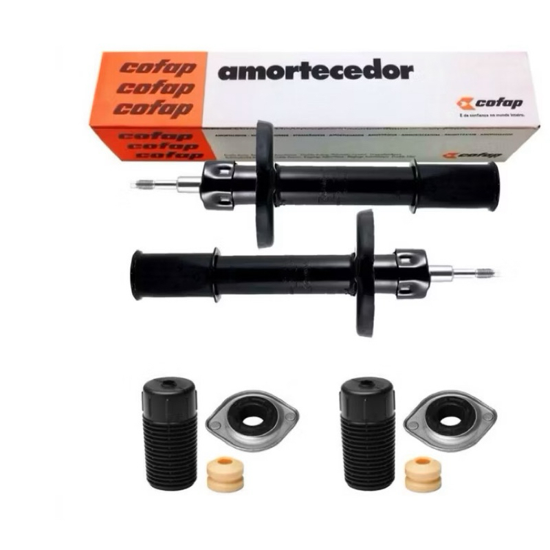 PAR DE AMORTECEDOR DIANTEIRO + KIT . GM CORSA, CORSA CLASSIC, CELTA E PRISMA. TODOS OS ANOS