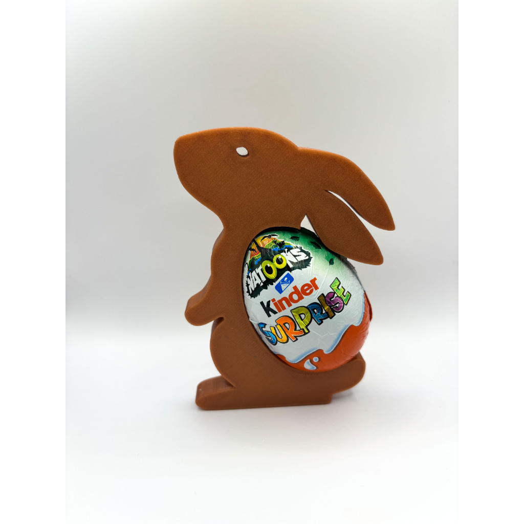 Kit Páscoa Coelho Porta Kinder + Ovo Surpresa com Orelhas – Decoração e Presente Criativo