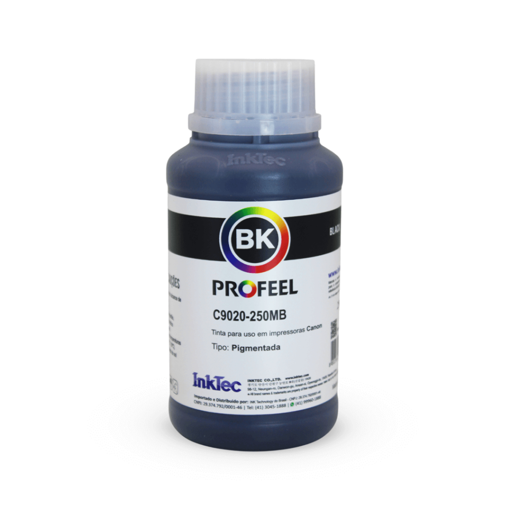 TINTA PIGMENTADA INKTEC CANON C9020-250MB| 250ML | BLACK em Oferta na Shopee