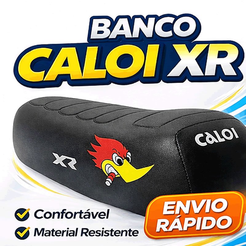 Banco Bikelete Mobilete Bicicleta Bike Xr Presilha + Canote  16 Cm