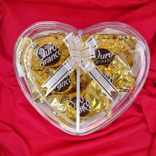 Coração Presente: 5 Bombons Ouro Branco - Páscoa/Dia das Mães/Dia dos Namorados/Mimo em Oferta na Shopee