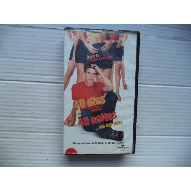 Fita Vhs 40 dias e 40 noites Original DUBLADO Josh Hartnett comedia