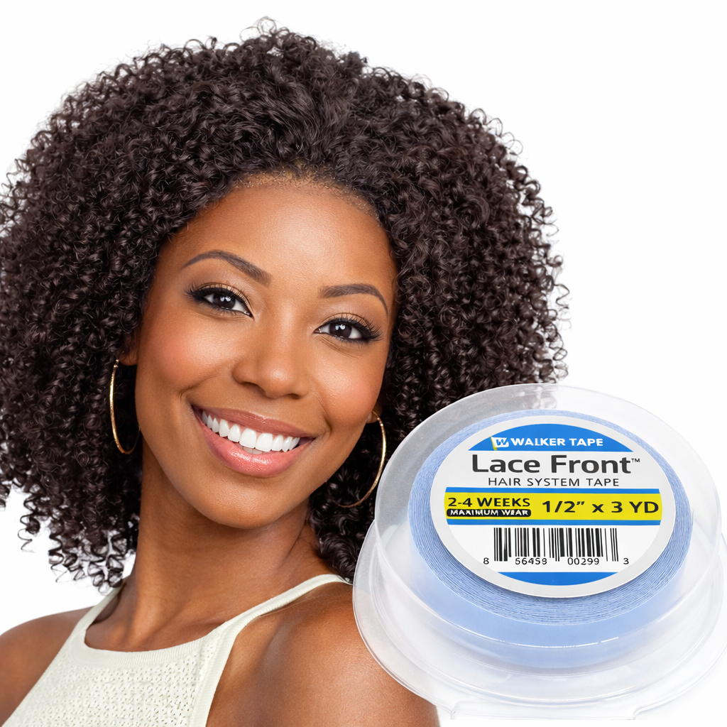 Fita Adesiva Azul 3 Metros X 1.2cm Prótese Capilar Mega Hair Para Perucas Aderência E Fixação