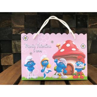 SACOLINHA SMURFS MENINA | SACOLINHA SMURFS MENINO | LEMBRANCINHA SMURFS | FESTA DE ANIVERSARIO SMURFS