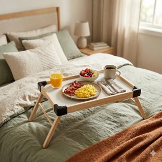Mesa Bandeja De Servir Café Da Manhã Na Cama Pés Dobraveis Retratil Hotel Motel em Oferta na Shopee