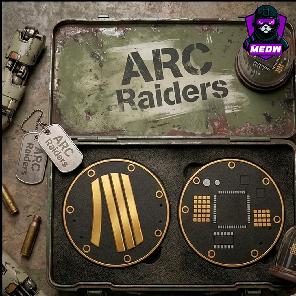 Kit Porta-Copos Premium ARC Raiders: Variações Símbolo ARC e PCB Dourado (Edição Resistência)