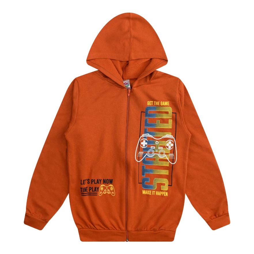 Jaqueta Masculina com Capuz Casaco Moletom Roupa Menino Juvenil Inverno Agasalho com Zíper