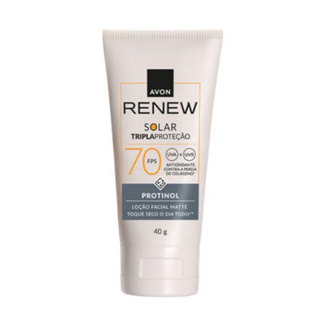 Protetor Solar Facial Renew Tripla Proteção FPS70 40g - Incolor Toque Seco em Oferta na Shopee