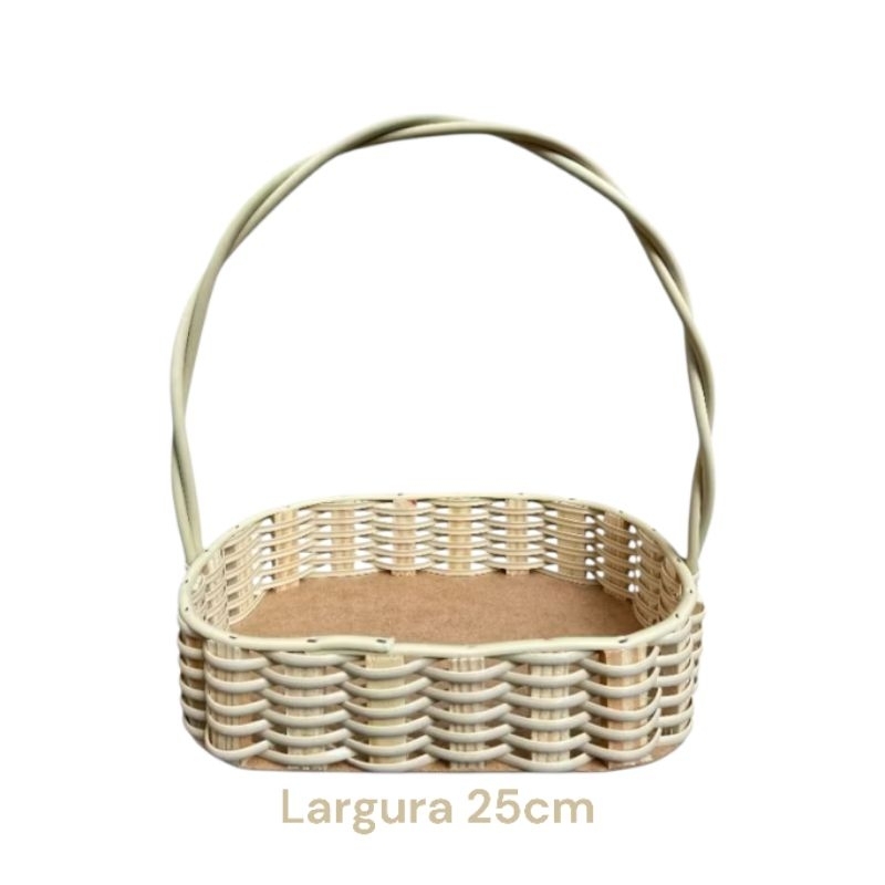 Cesta Fraldeira Sintética 25cm Oval (uma unidade)® em Oferta na Shopee