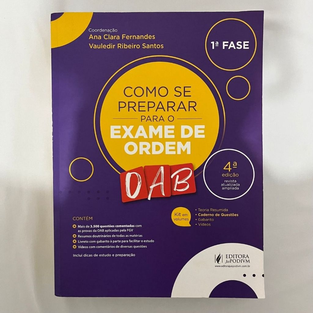 Como se Preparar para o Exame de Ordem OAB 1ª Fase - (4ª edição) - 2022