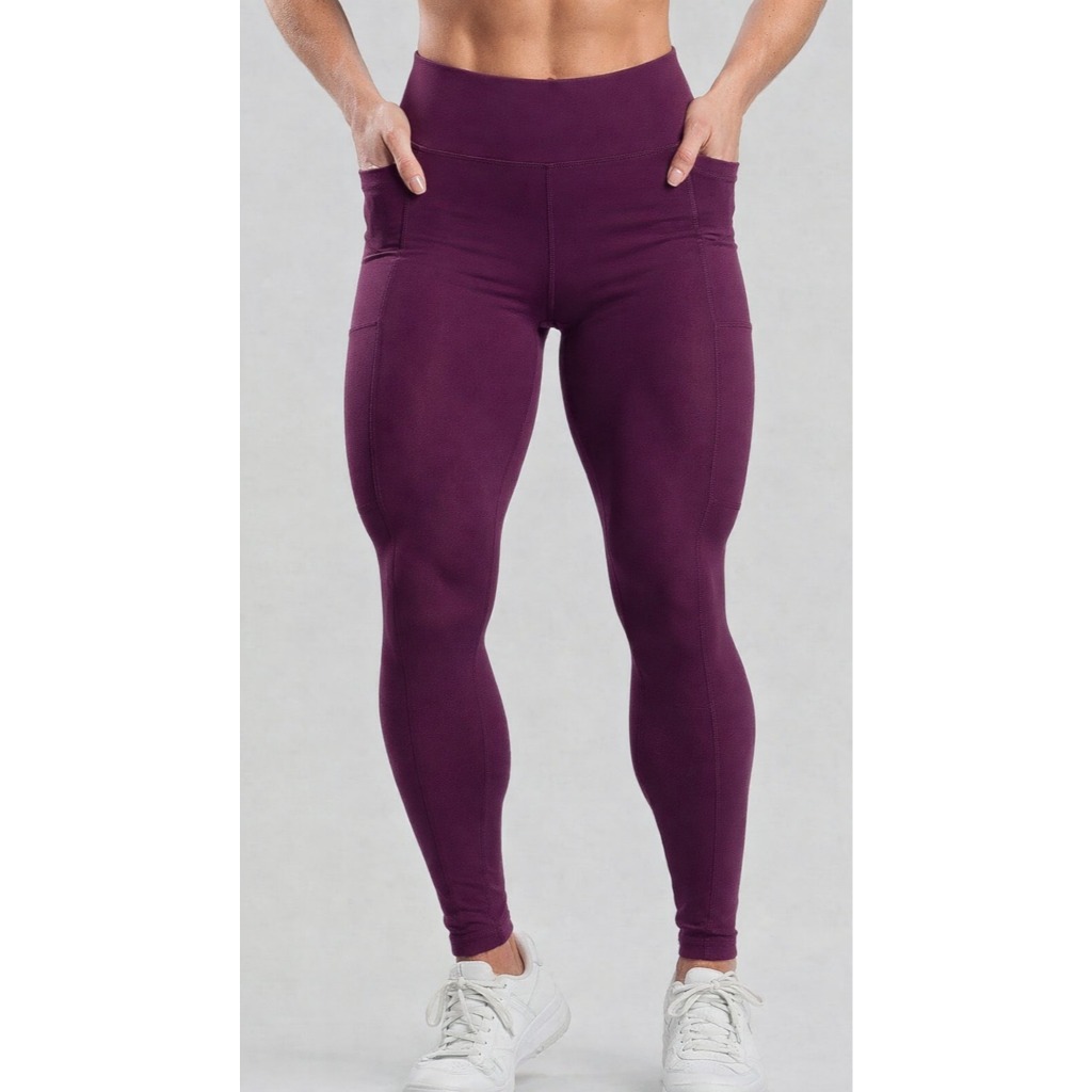Calça Legging Feminina Fitness Com Bolso Lateral Academia Treino