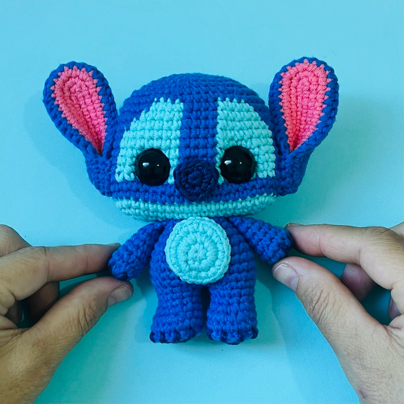 Stitch Amigurumi em Crochê – Boneco Artesanal Feito à Mão