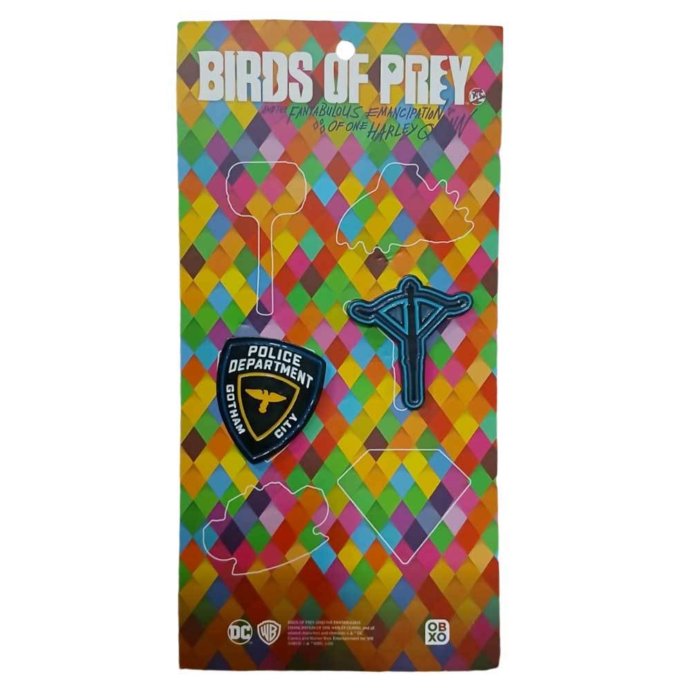 Pin Broche Botton Birds of Prey Gotham City Aves de Rapina - Crossbow / Gotham PD - Arlequina