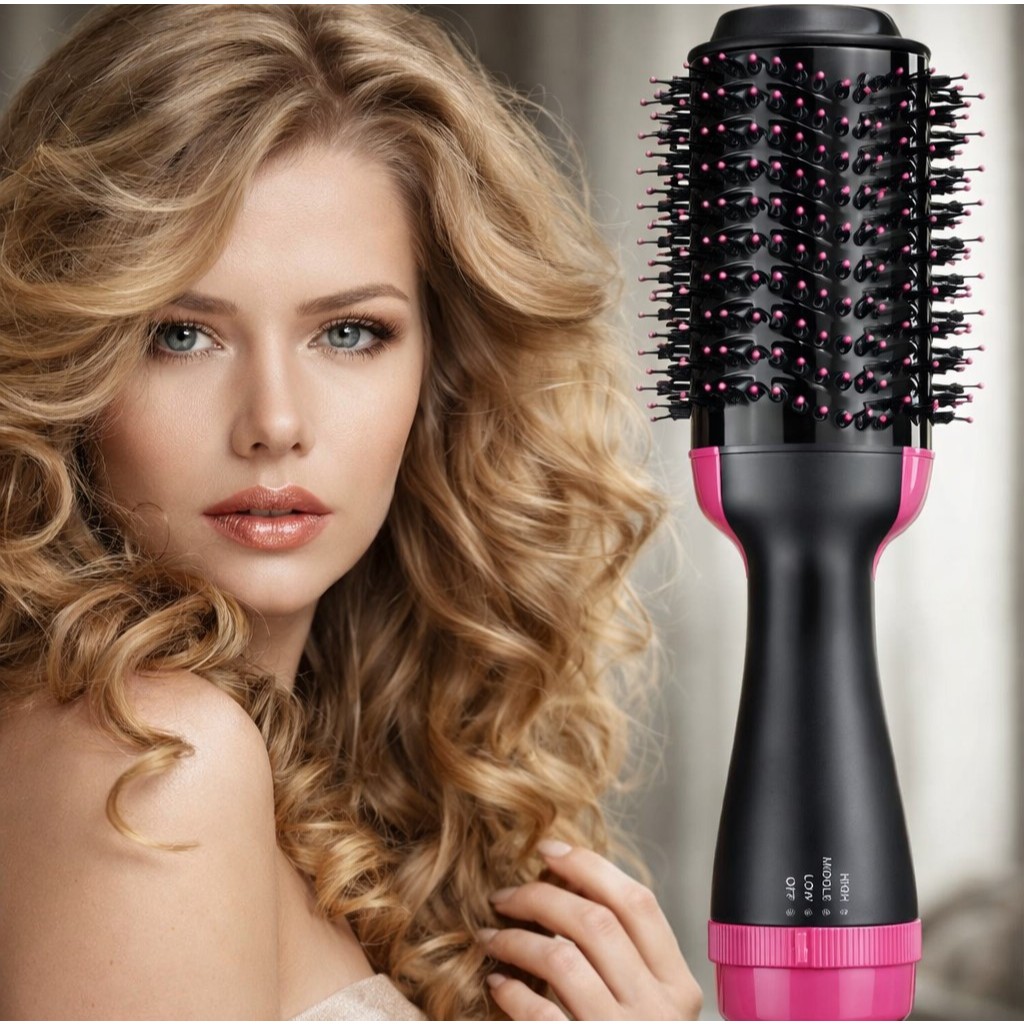 Escova Secadora Alisador Elétrica Quente Cabelo Com 3 Em1 Hair Styler APENAS 110V