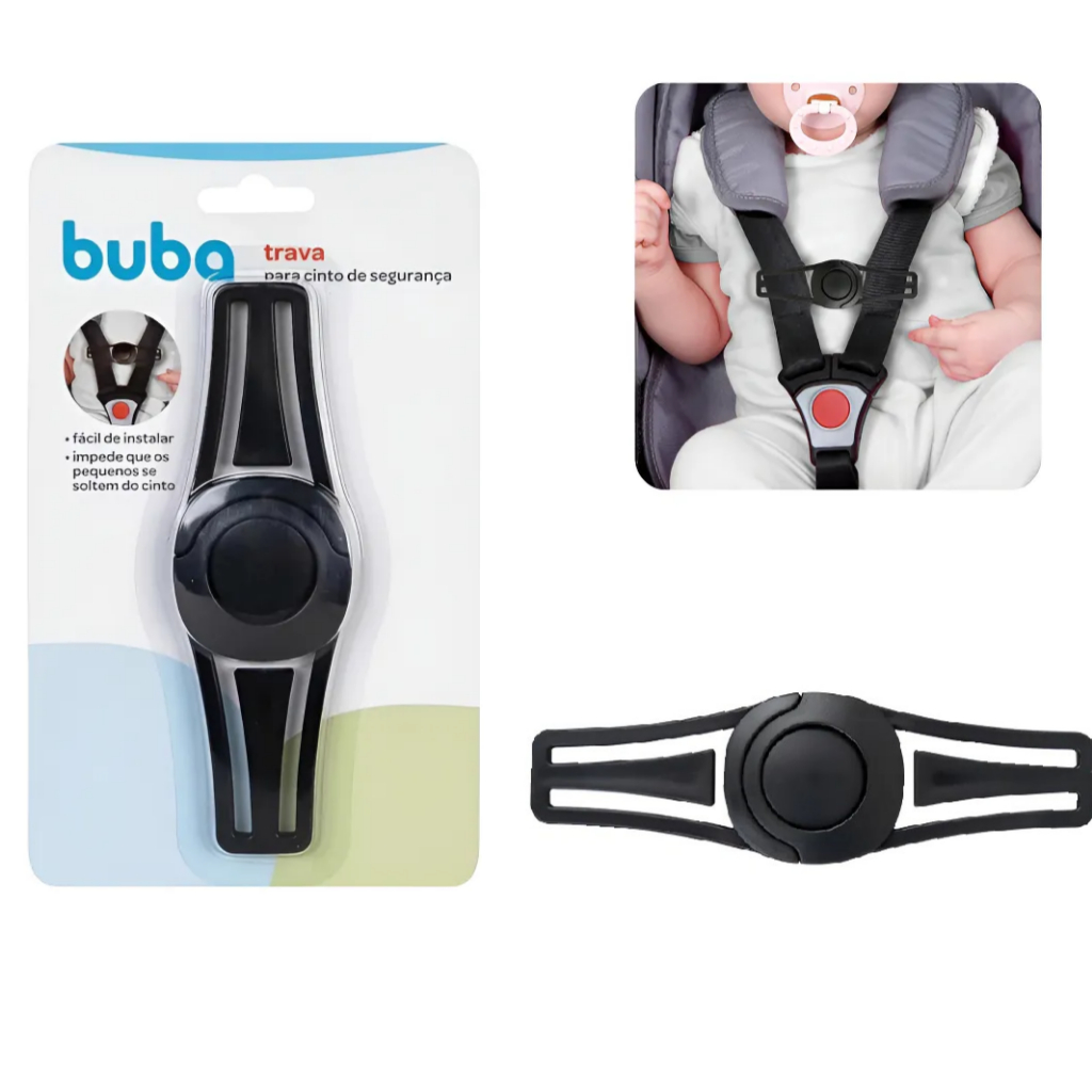 Trava para Cinto de Segurança Buba Cadeirinha Bebe Infantil Menino Menina