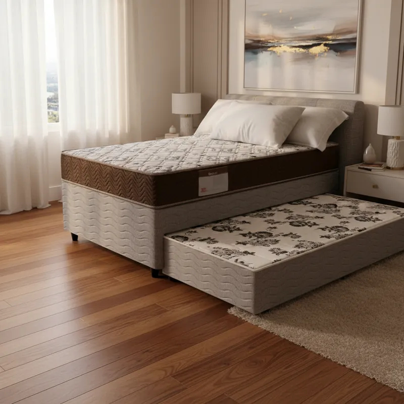 Cama Box com Colchão de Espuma D45 Ortobom ISO 150 + Auxiliar de Espuma Unique Solteiro 88cm em Oferta na Shopee