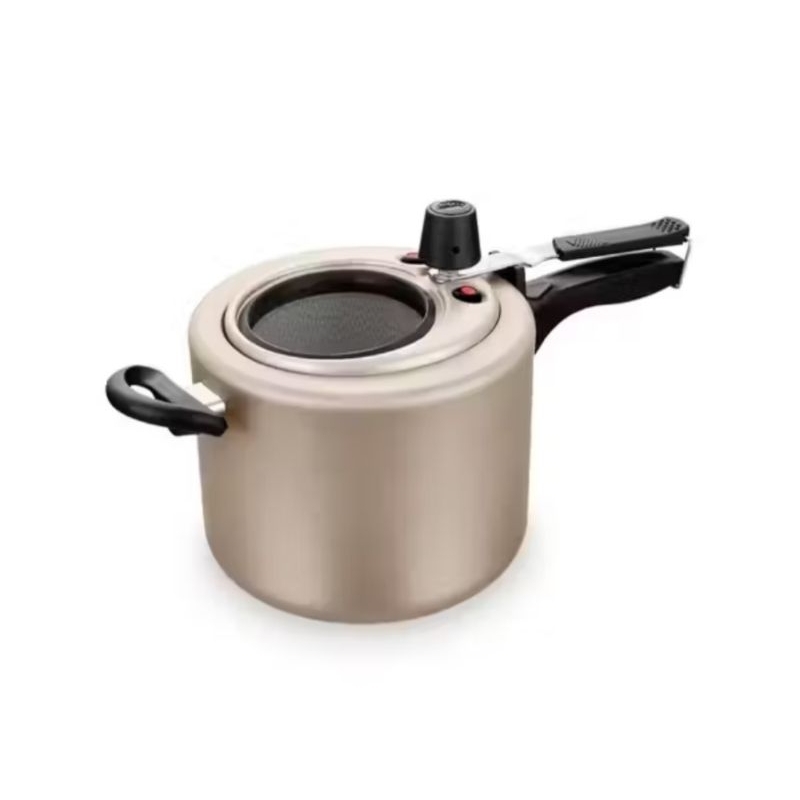 Imagem Panela De Pressão 4,5 Litros Com Visor Vidro grande Inquebrável Mta