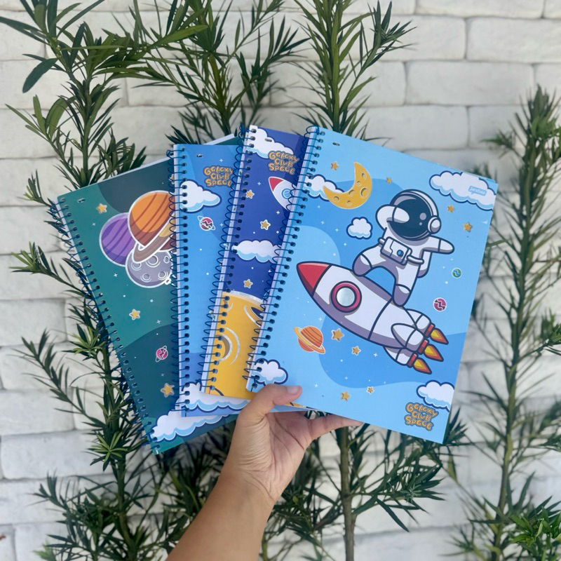 Caderno 1 Matéria Universitario Astronauta Galaxy Club Spgce 80 Folhas 2026 Jandaia..l